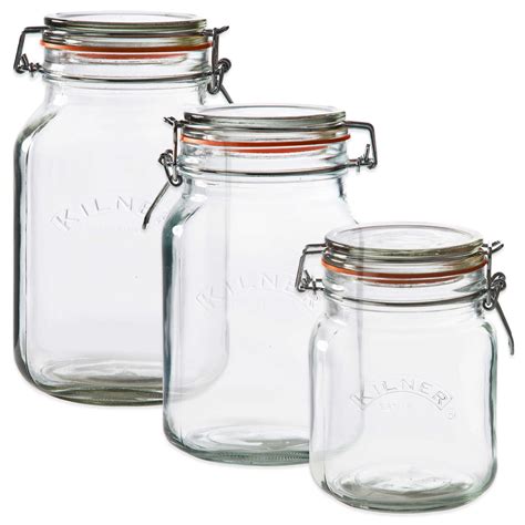 Kilner Canning Jars with Clip Top Lids