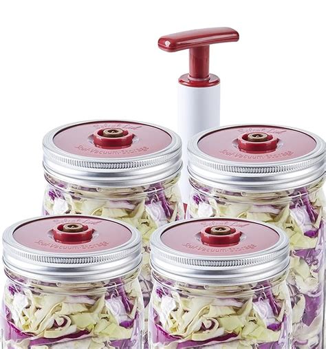 Kerr Canning Lids with Built-in Vacuum Pumps