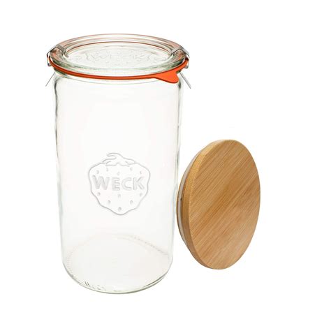 Weck Canning Jars with Glass Lids