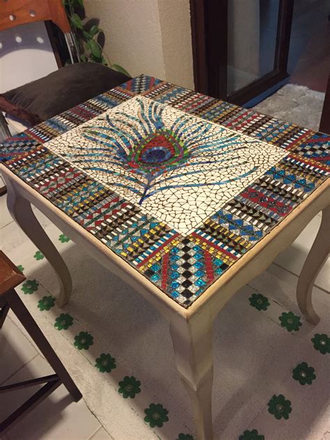 Geometric Mosaic Kitchen Mat